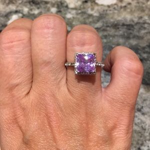 Purple Crystal Ring